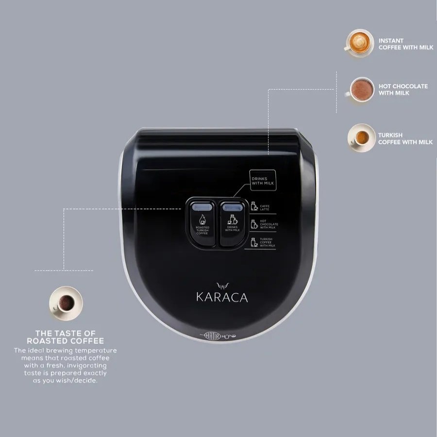 Coffee Machines | Karaca Karaca Hatir Hups Turkish Coffee Machine And Milk Steamer, Silver