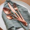 Cutlery Sets | Karaca Karaca Nimbus 16 Piece Stainless Steel Cutlery Set For 4 People, Rose Gold