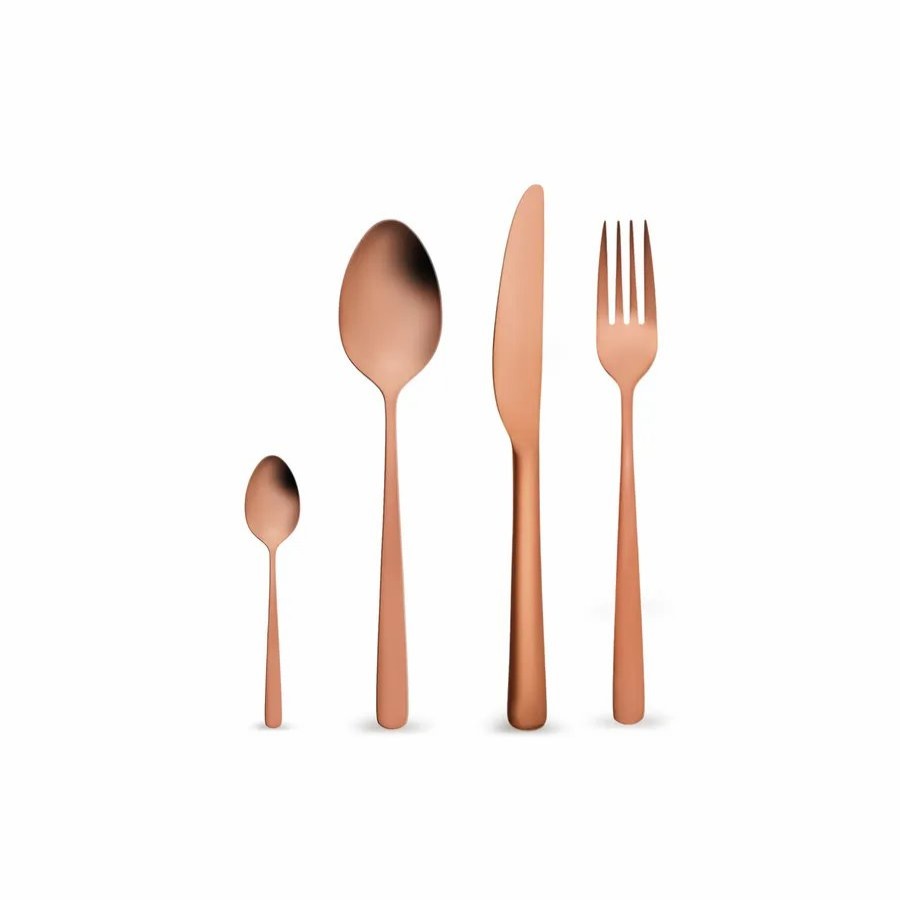 Cutlery Sets | Karaca Karaca Nimbus 16 Piece Stainless Steel Cutlery Set For 4 People, Rose Gold