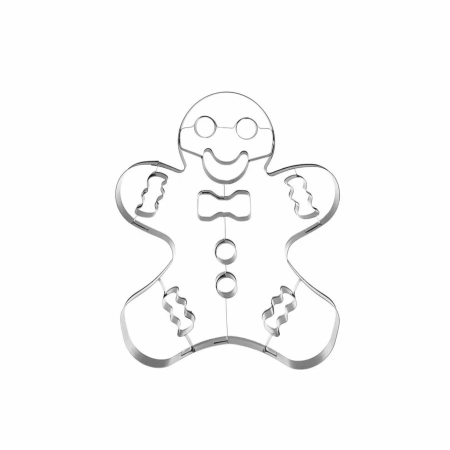 Baking Accessories | Karaca Karaca New Year Christmas Stainless Steel Cookie Man Cookie Cutter, 16Cm, Silver