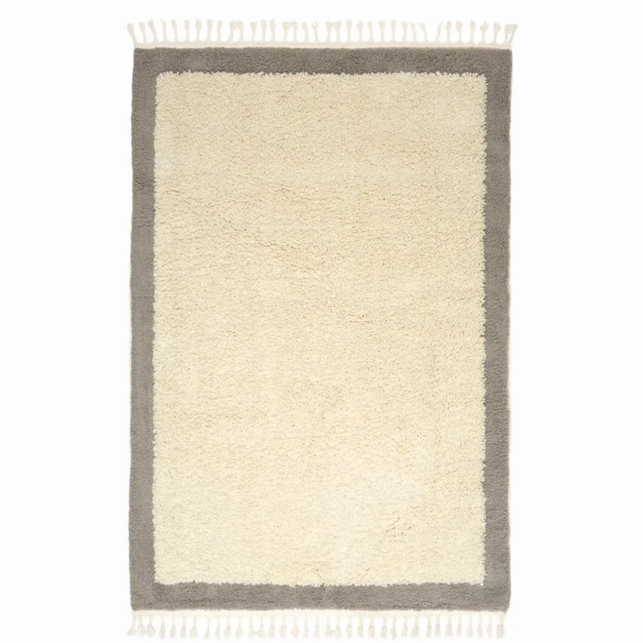 Modern Rugs | Kasmir Rugs Kasmir Rugs 724 Plushy Coco Rug, 160Cmx230Cm, White Grey