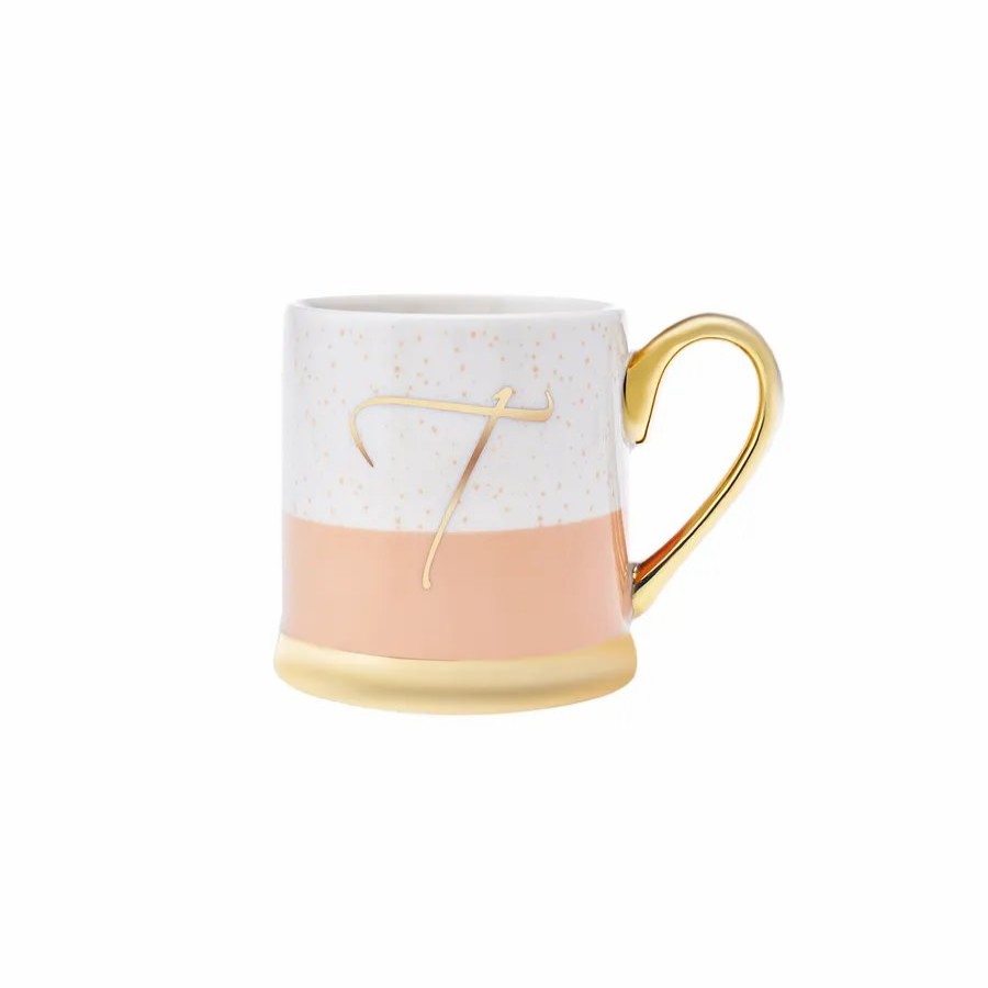 Mugs | Karaca Karaca Letter T Porcelain Mug, 330Ml, Multi