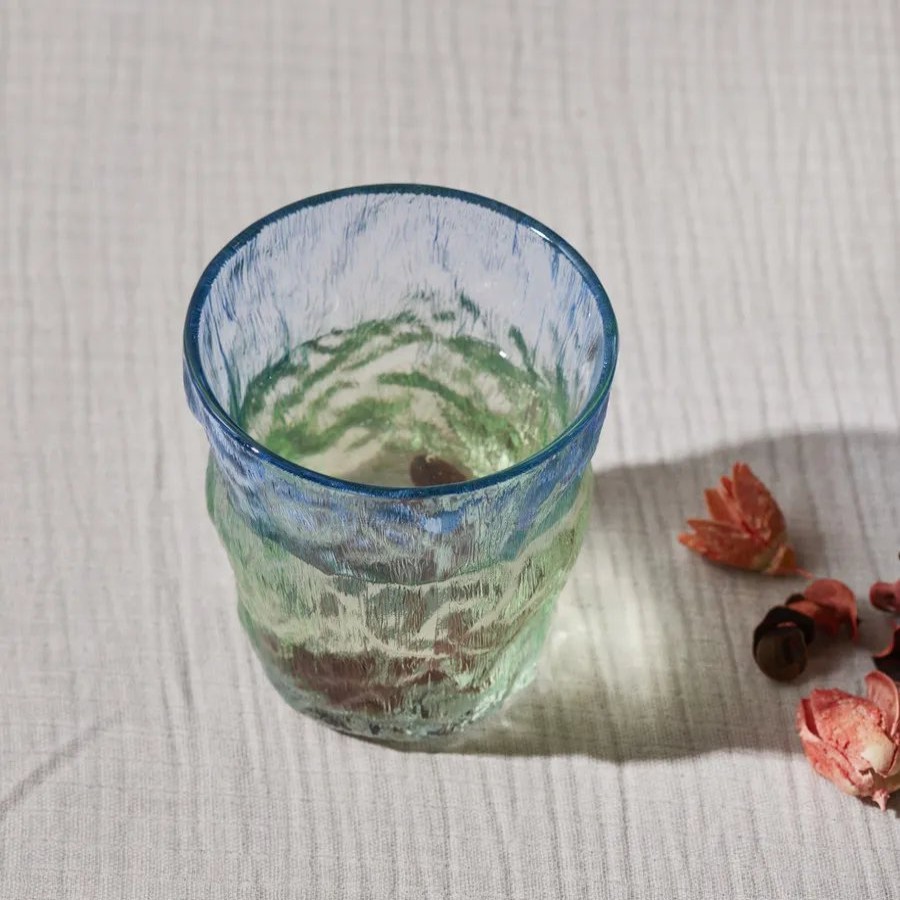 Tumbler Glasses | Karaca Karaca Glacier Glass Tumbler Glass, 287Ml, Transparent Blue Green