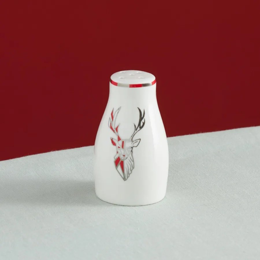 Salt And Pepper Shakers | Karaca Karaca Aries Porcelain Salt And Pepper Shaker, 30Ml, Red Multi