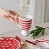 Mugs | Karaca Karaca Polka Dot Porcelain Lined Mug, 360Ml, White Multi