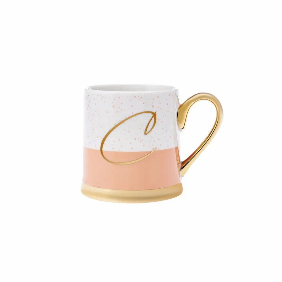 Mugs | Karaca Karaca Letter C Porcelain Mug, 330Ml, Multi