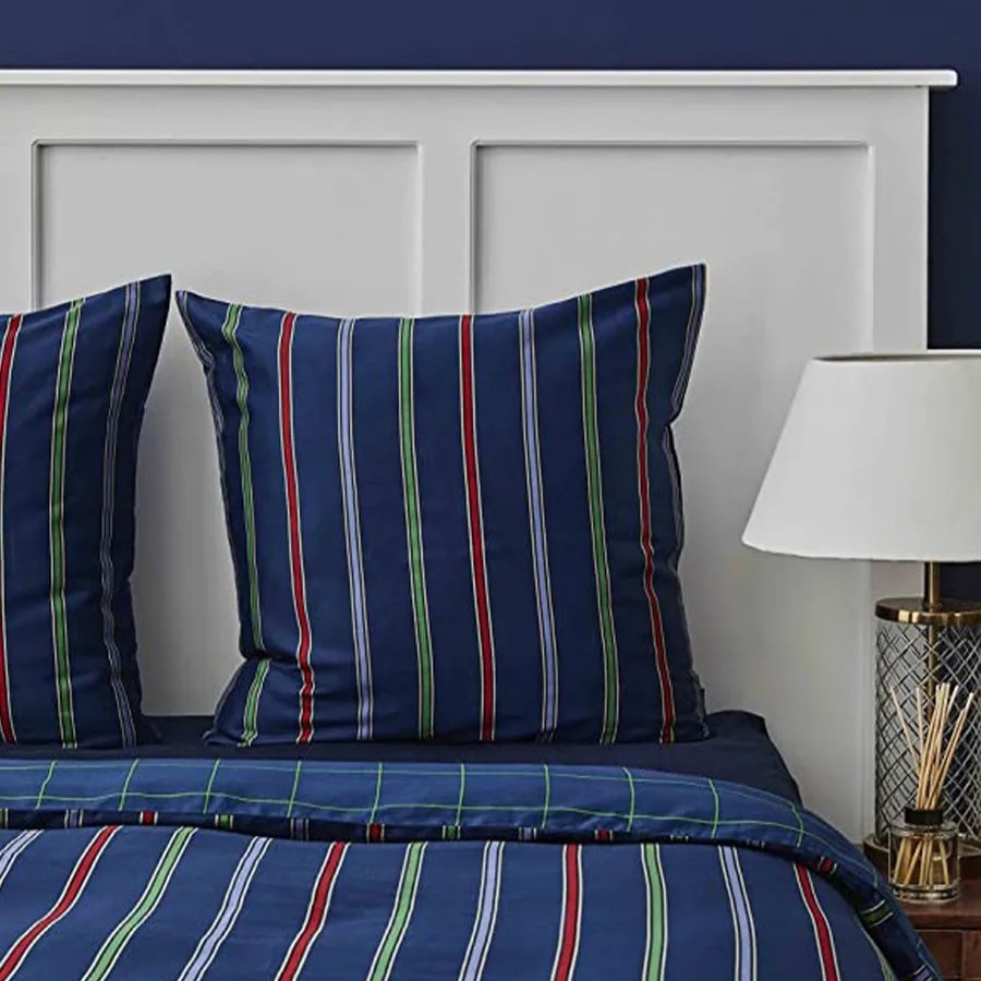 Duvet Cover Sets | Nautica Home Nautica Ray 100% Turkish Cotton Duvet Cover Set, Double, 200Cmx200Cm, Navy Blue Multi