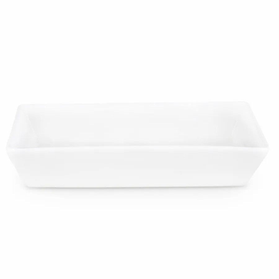 Serving Platters | Karaca Karaca Carmen Trend Porcelain Serving Platter, 18Cmx10Cm, White