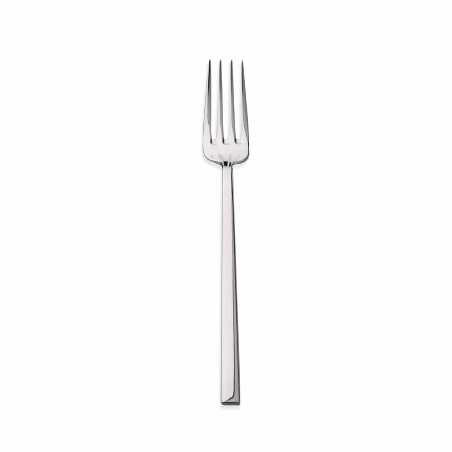 Mix And Match Cutlery | Karaca Karaca Flame Stainless Steel Dessert Fork, 18Cm, Silver