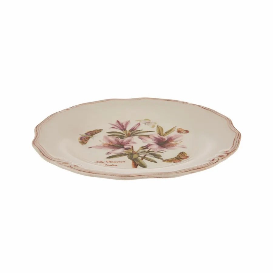 Dinner Plates | Karaca Karaca Tiffany Lily Porcelain Dinner Plate, 26Cm, Multi