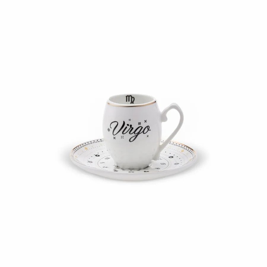 Cups & Saucers | Karaca Karaca Signs Of The Zodiac Virgo Porcelain Espresso Turkish Coffee Cup, 90Ml, Multi