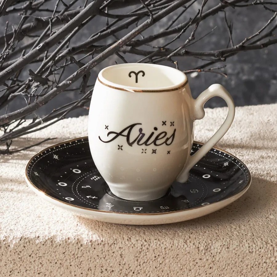 Cups & Saucers | Karaca Karaca Signs Of The Zodiac Aries Porcelain Espresso Turkish Coffee Cup, 90Ml, Multi