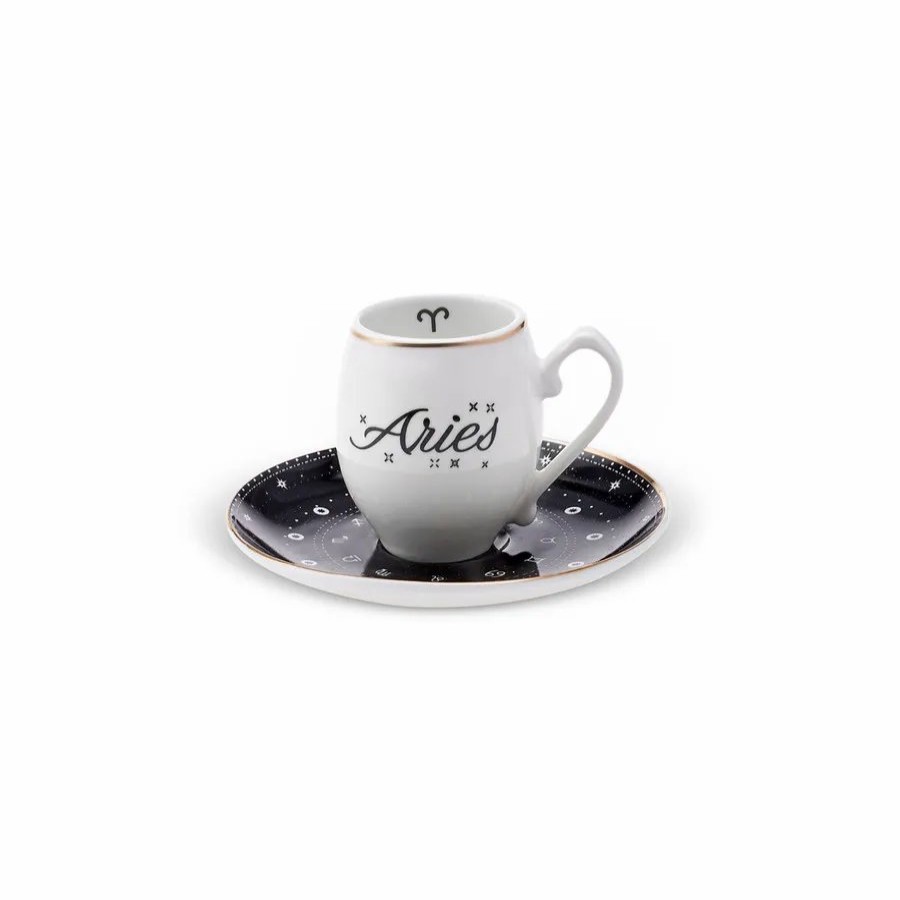 Cups & Saucers | Karaca Karaca Signs Of The Zodiac Aries Porcelain Espresso Turkish Coffee Cup, 90Ml, Multi