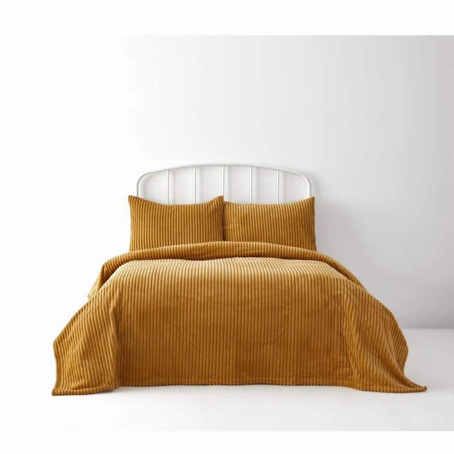 Bedspreads | Karaca Home Karaca Home Joena Bedspread Set, Double, Mustard