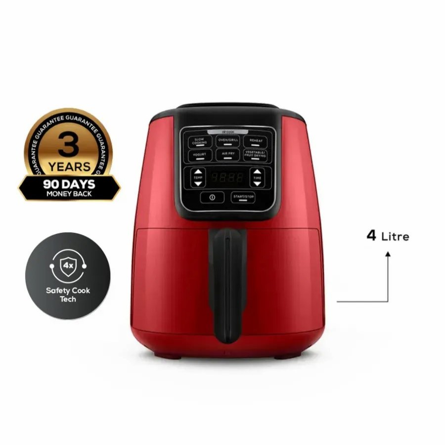 Airfryer | Karaca Karaca Air Cook Xl 2 In 1 Airfryer, Ruby